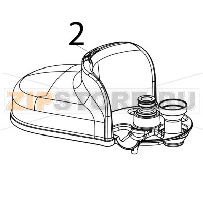Cover housing contour silver KitchenAid 5KVJ0111ECA Cover housing contour silver KitchenAid 5KVJ0111ECAЗапчасть на деталировке под номером: 2