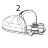 Cover housing contour silver KitchenAid 5KVJ0111ECA