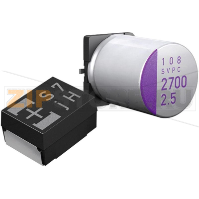 Конденсатор 180 мкФ, 16 В, (ØxВ) 10х8 мм, 1 шт Panasonic 16SVP180MX 