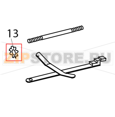 Washer KitchenAid 5K45SSEWH Washer KitchenAid 5K45SSEWHЗапчасть на деталировке под номером: 13