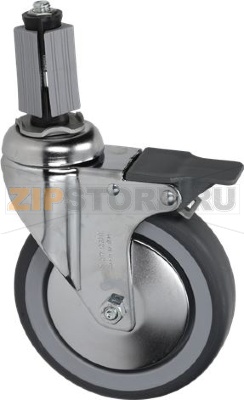 ПОВОРОТНОЕ ИГОЛЬЧАТОЕ КОЛЕСО С ТОРМОЗОМ 