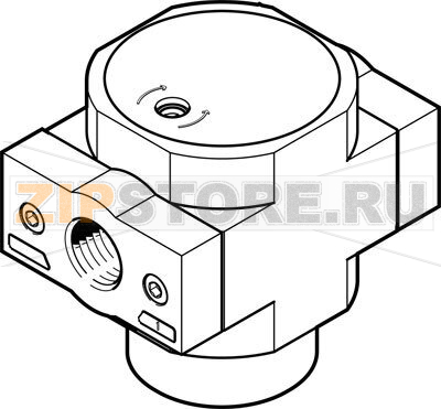 Клапан запорный Festo HEL-1/2-D-MAXI 
