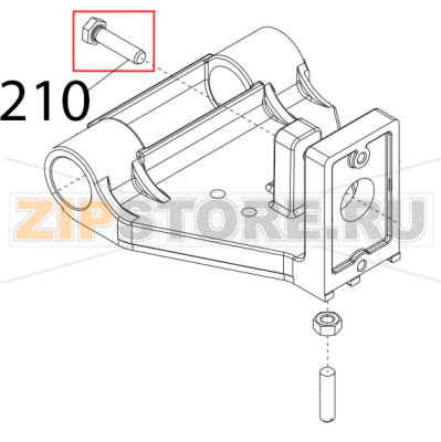 Vite T.F. TE DIN933, M6x25 Sirman Mirra 300 Y09 Vite T.F. TE DIN933, M6x25 Sirman Mirra 300 Y09Запчасть на деталировке под номером: 210