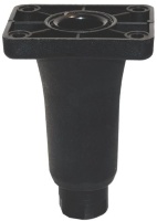 НОЖКА С ПЛАСТИКОВЫМ КВАДРАТНЫМ ОСНОВАНИЕМ