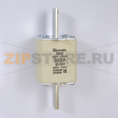 Предохранитель ножевой 355 A, тип 37, габарит 2, gG Sinvel FNH2-355 