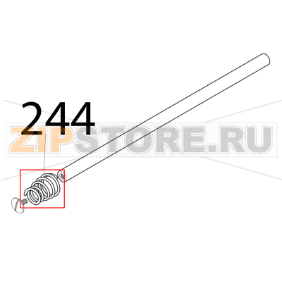 Molla barra tond. D18 CE Sirman Mirra 250 C Molla barra tond. D18 CE Sirman Mirra 250 CЗапчасть на деталировке под номером: 244