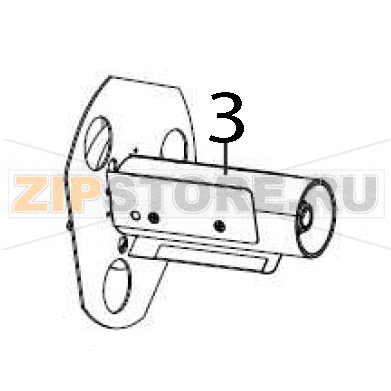 Media supply spindle for 3&quot; ID cores Zebra ZT600 Media supply spindle for 3" ID cores Zebra ZT600Запчасть на деталировке под номером: 3