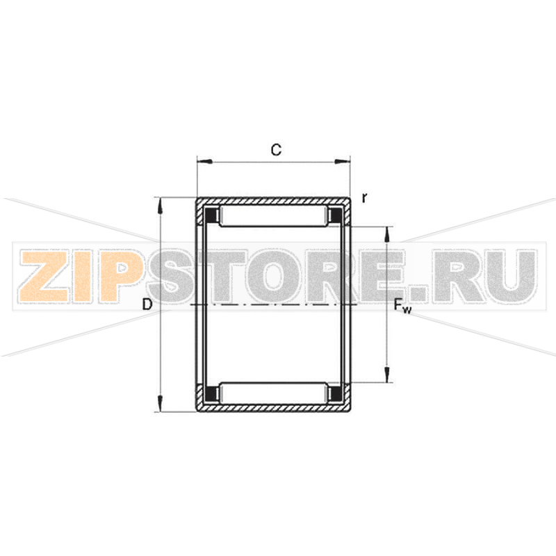 Подшипник игольчатый UBC HK 0808 