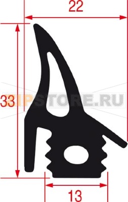 GASKET FOR OVEN DOOR 2255 mm 