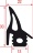 GASKET FOR OVEN DOOR 2255 mm