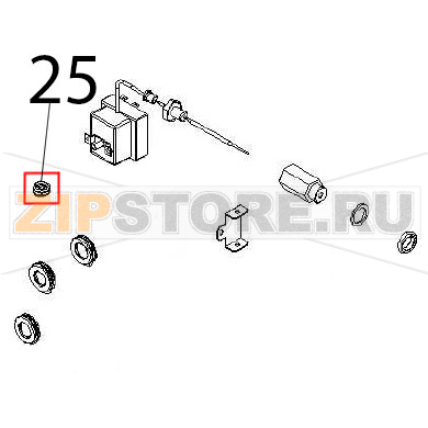 Grommet Ø: 7.5-11.5 Angelo Po FX61E2 Grommet Ø: 7.5-11.5 Angelo Po FX61E2Запчасть на деталировке под номером: 25