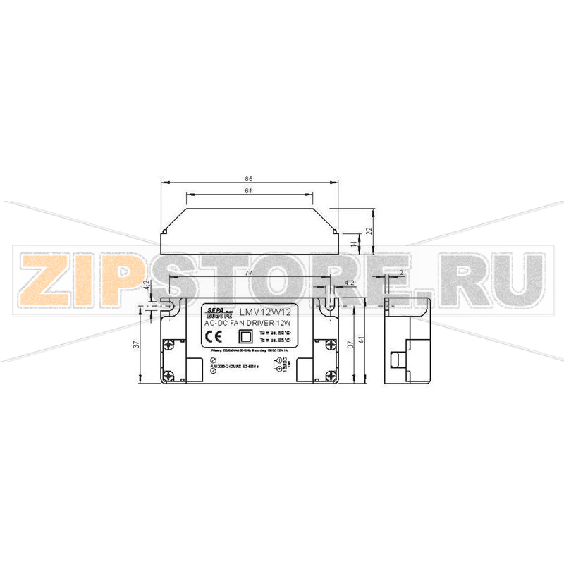 Балласт для вентилятора 220-240 В, электронный SEPA LMV12W12 