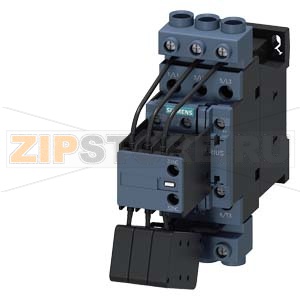 Контактор конденсатора AC-6b 33 кВАр, /400 В, 1 НО + 2 НЗ, 110 В AC, 50 Гц 3-полюсн., типоразмер S0 винтовой зажим Siemens 3RT2628-1AF05 