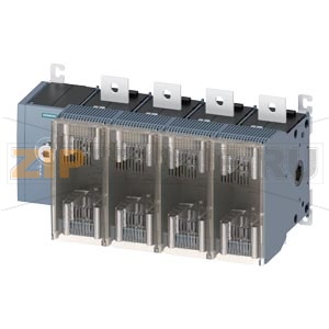 ПРЕДОХРАНИТЕЛЬНЫЙ ВЫКЛЮЧАТЕЛЬ-РАЗЪЕДИНИТЕЛЬ 800A, ТИПОРАЗМЕР 5, 4-ПОЛ FOR LV HRC ПРЕДОХРАНИТЕЛЬ ТИПОРАЗМЕР 2 И 3 ПЕРЕДН.УПРАВЛЕНИЕ СЛЕВА БАЗОВЫЙ БЛОК БЕЗ РУЧКИ ПЛОСКИЕ КЛЕММЫ Siemens 3KF5480-0LF11 