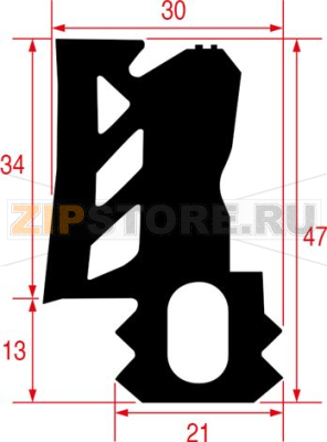Profil gasket for cabinet door 10022788 