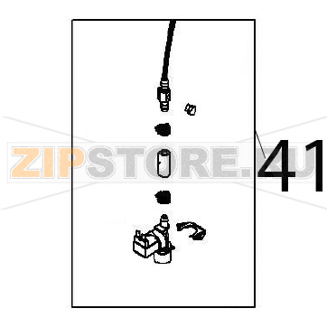 Water intake unit Angelo Po FX101E1 Water intake unit Angelo Po FX101E1Запчасть на деталировке под номером: 41