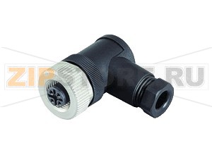 Полевой разъём Female cordset, field attachable V1-W-BK Pepperl+Fuchs Описание оборудованияSingle-ended female cordset, angled, M12, 4-pin, field attachable