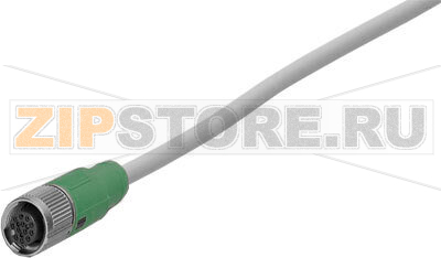 Кабель соединительный 10 м Festo NEBS-M12G12-KS-10-LE12 