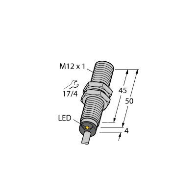 Датчик индуктивный Turck BI2-EM12-VP6X 7M 