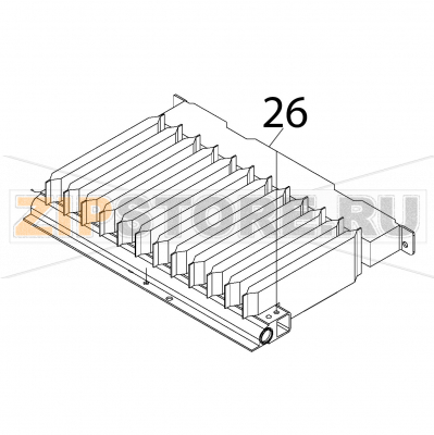 Burner F0000161 Fagor VG-101 Burner F0000161 Fagor VG-101Запчасть на деталировке под номером: 26Название запчасти Fagor на английском языке: Burner F0000161 VG-101.