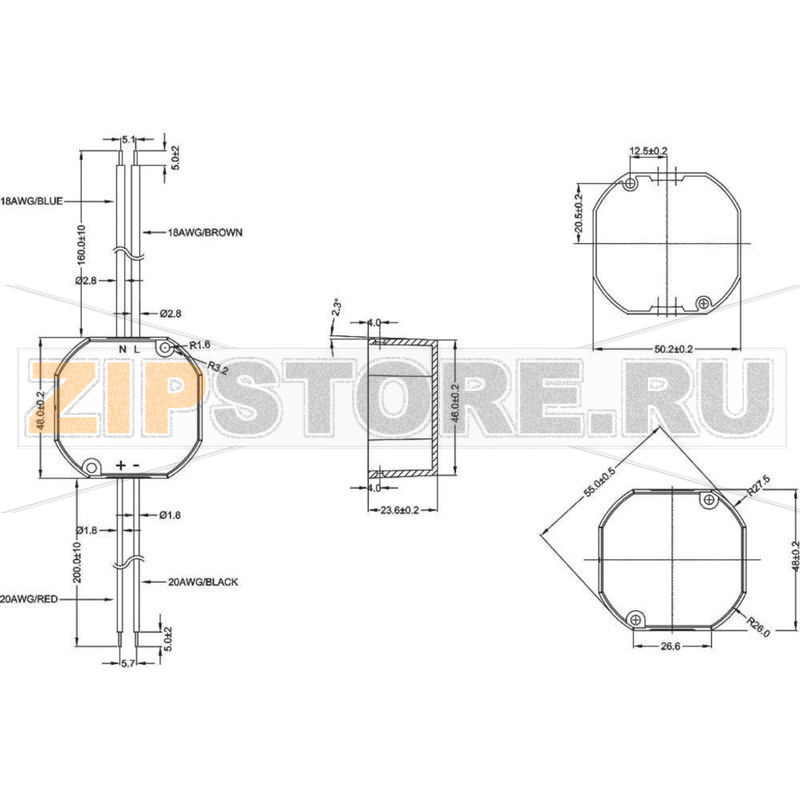 Преобразователь AC/DC Traco Power TIW 12-115 