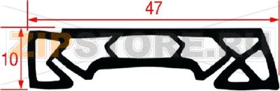 ФИКСАТОР ПРОКЛАДКИ ДЛЯ ДВЕРЦЫ ПЕЧИ 540 ММ 