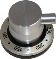 THERMOSTAT KNOB BLACK-ST./STEEL ML