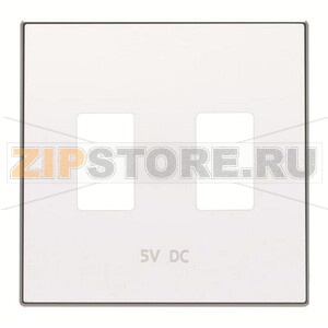Накладка для 2хUSB зарядного устройства, альпийский белый ABB 2CLA858530A1101 