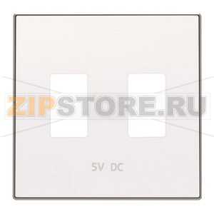 Накладка для 2хUSB зарядного устройства, альпийский белый ABB 2CLA858530A1101 