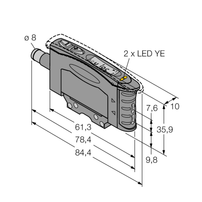 Датчик фотоэлектрический Turck D10DPFPQ 