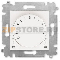 Терморегулятор с поворотной ручкой, жемчуг/ледяной ABB 2CHH920003A6068