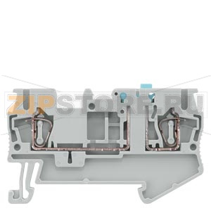 КЛЕММА ИЗОЛИРОВАННАЯ  С НОЖОМ ПРУЖИННОЕ ПОДСОЕДИНЕНИЕ СЕЧЕНИЕ: 0.08 - 2.5 MM2, ШИРИНА: 5.2 MM, СЕРАЯ С ОРАНЖЕВЫМ НОЖОМ Siemens 8WH2000-6CF00 