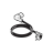 Black power cable Taiwan HVCTF l=1200 Saeco Talea Giro