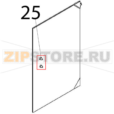 Paracolpi porta Angelo Po FX101G2 Paracolpi porta Angelo Po FX101G2Запчасть на деталировке под номером: 25