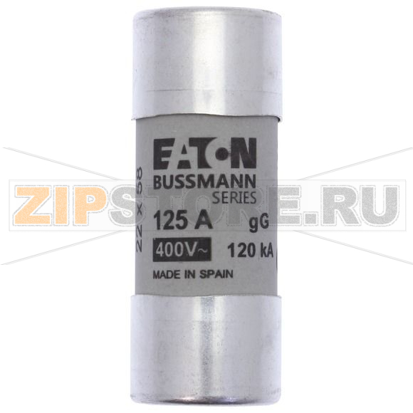 Предохранитель, 12 A, AC 690 В, 80 кА, 22x58 мм, gL/gG, IEC Eaton CYLINDRICAL FUSE 22x58 12A GG 