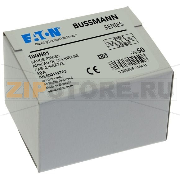 Контактный винт, 10 A, AC 400 В, D01, IEC, с цветовым кодом Eaton GAUGE PIECE DO1 10A 400V FOR E14 