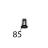 Tapping screw, F, ZN, 3*8, TAP III Godex RT200i