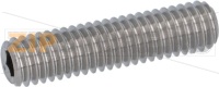STUD M6x1 L25 mm STAINLESS STEEL