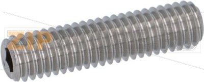 STUD M6x1 L25 mm STAINLESS STEEL 