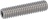 STUD M6x1 L25 mm STAINLESS STEEL
