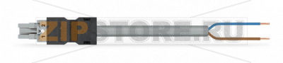 pre-assembled connecting cable; Socket/open-ended; 2-pole; Cod. B; Control cable 2 x 1.0 mm; 4m; 1,00 mm; gray Wago 771-8992/105-403 Protected against mismating and maintenance-freePush-in CAGE CLAMP® spring pressure connection technology allows solid conductors to be simply pushed into a unitTwo-wire connection per pole for loops or bridgesComponents can be clearly printed on and color-coded to meet custom requirements...