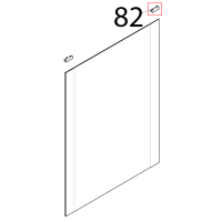 Cerniera superiore SX blocco vetro inferiore DX Tecnoeka KF 1010 A UD