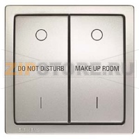 DELTA STYLE МЕХАНИЗМ С 2 КЛАВИШАМИ И НАДПИСЬЮ ДЛЯ ГОСТИНИЦ  ПЛАТИНОВЫЙ МЕТАЛЛИК Siemens 5TD2863-1