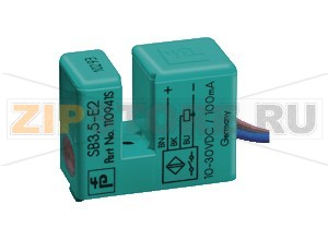 Индуктивный датчик Inductive slot sensor SB3,5-E2-BU Pepperl+Fuchs General specificationsSwitching functionNormally open (NO)Output typePNPSlot width3.5 mmDepth of immersion (lateral)5 ... 7  typ. 6 mmInstallationOutput polarityDCOutput type3-wireNominal ratingsOperating voltage10 ... 30 VSwitching frequency0 ... 3000 HzHysteresis0.1 ... 0.4  mmReverse polarity protectionreverse polarity protectedShort-circuit protectionpulsingVoltage drop&le 3 VOperating current0 ... 100 mANo-load supply current&le 7 mASwitching state indicatorLED, yellowFunctional safety related parametersMTTFd2590 aMission Time (TM)20 aDiagnostic Coverage (DC)0 %Approvals and certificatesUL approvalcULus Listed, General PurposeCSA approvalcCSAus Listed, General PurposeCCC approvalCCC approval / marking not required for products rated &le36 VAmbient conditionsAmbient temperature-25 ... 70 °C (-13 ... 158 °F)Mechanical specificationsConnection typeflexible leads LiY , 500 mmCore cross-section0.14 mm2Housing materialPBTDegree of protectionIP67