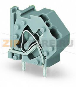 Наборная клемма на печатную плату; 4 mm; Шаг контактов 10 мм; 1-пол.; CAGE CLAMP®; опция объединения; 4,00 mm; серые Wago 745-821 Модульные клеммы с зажимами CAGE CLAMP®, приводимыми в действие при помощи отвертки, для индивидуальной сборки клеммных колодокТакже доступны с аттестацией Ex eГребешковые перемычки для объединения и распределения потенциаловДвойные выводы по пайку для высокого уровня механической стабильностиОбеспечивают экономию места благодаря расположению клеммных колодок одна за другойИнтегрированный диагностический отводМаркировочные пазы для миниатюрных маркеров WSB...