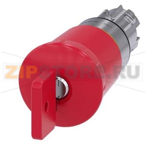 АКТУАТОР АВАРИЙНОЙ ГРИБОВИДНОЙ КНОПКИ, 22MM, КРУГЛ., ГЛЯНЦЕВЫЙ МЕТАЛЛ, КНОПКА КРАСНАЯ, 40MM, С ЗАМКОМ O.M.R., НОМЕР ЗАМКА 73037, ПОДТВЕРЖДЕНИЕ СРАБАТЫВАНИЯ ФИКСАЦИЕЙ (POSITIVE LATCHING), KEY-OPERATED RELEASE Siemens 3SU1050-1HQ20-0AA0 