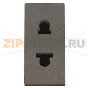 Розетка 16 А, 250 В, антрацитовая ABB 2CLA213501N1801 