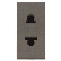 Розетка 16 А, 250 В, антрацитовая ABB 2CLA213501N1801