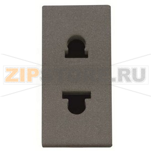 Розетка 16 А, 250 В, антрацитовая ABB 2CLA213501N1801 
