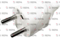 FICHE MALE 10/16A 2 POLES + TERRE